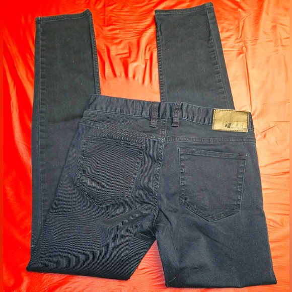 RUDE XXX Mens Skinny Dk Blue Cotton Stretch sz30×30-31 E.U.C - Picture 6 of 6